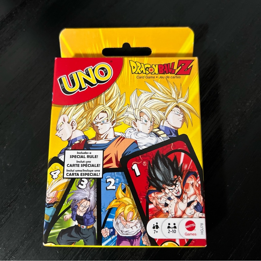 UNO Dragon Ball Z Card Game by Mattel – 112 Cards, Ages 7+, 2–10 Players